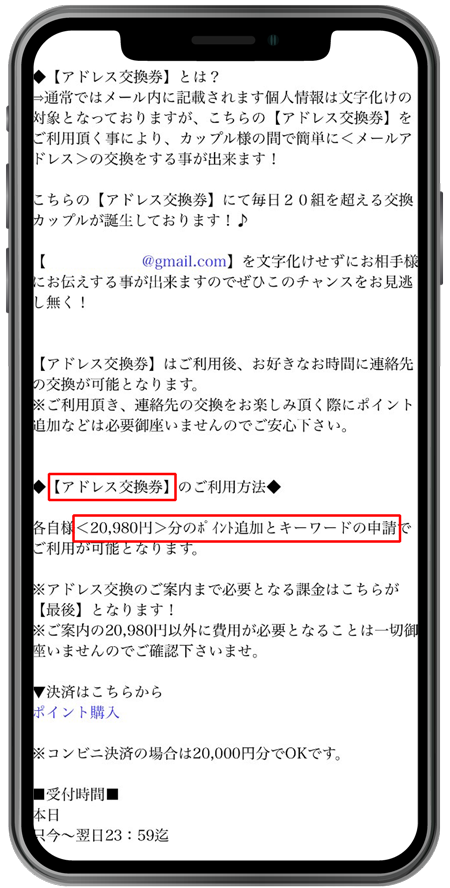 life アドレス交換券 20,980円